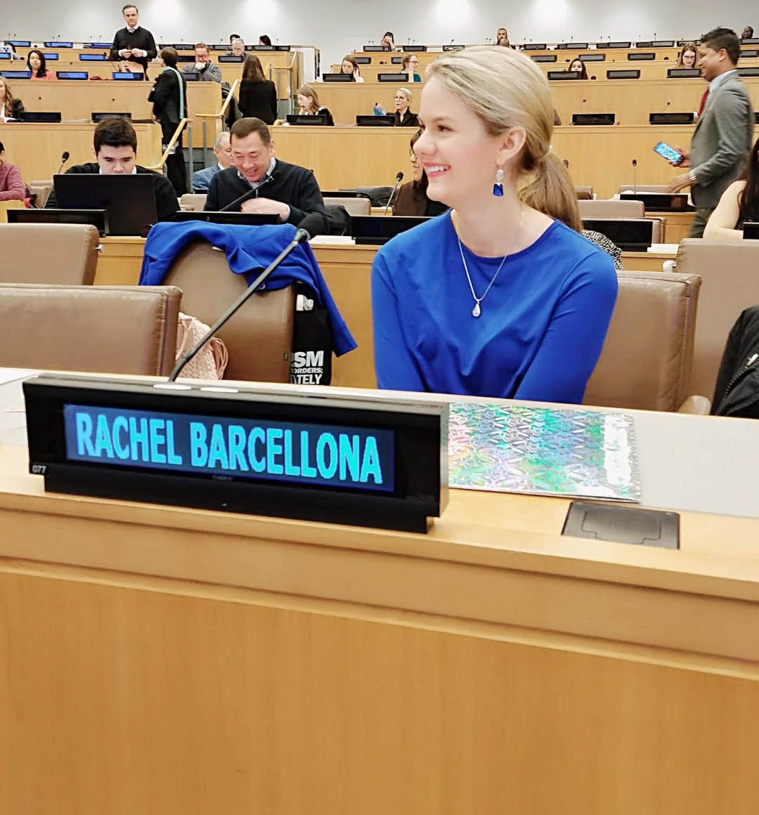rachel barcellona speaking at united nations